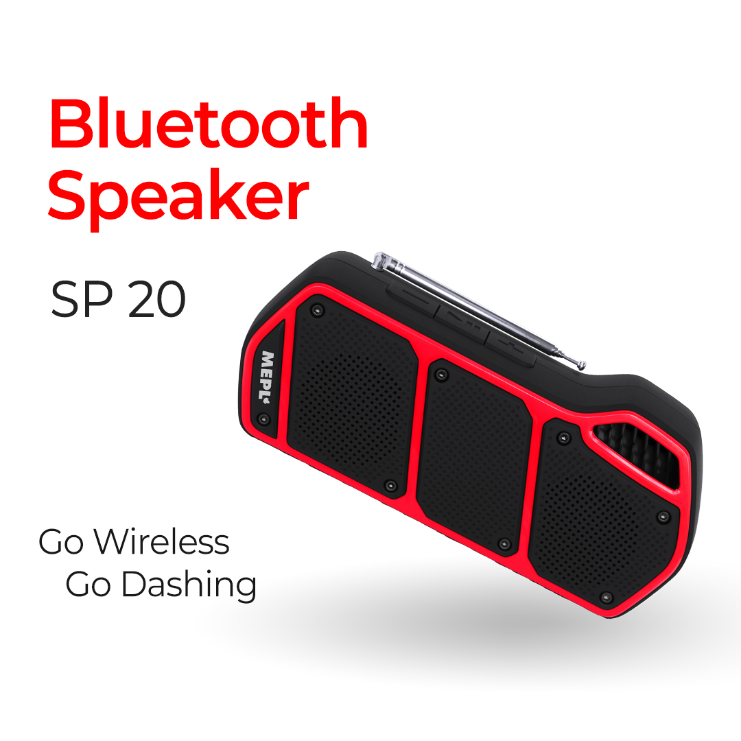 MEPL Portable Bluetooth Speaker SP 20 – RED