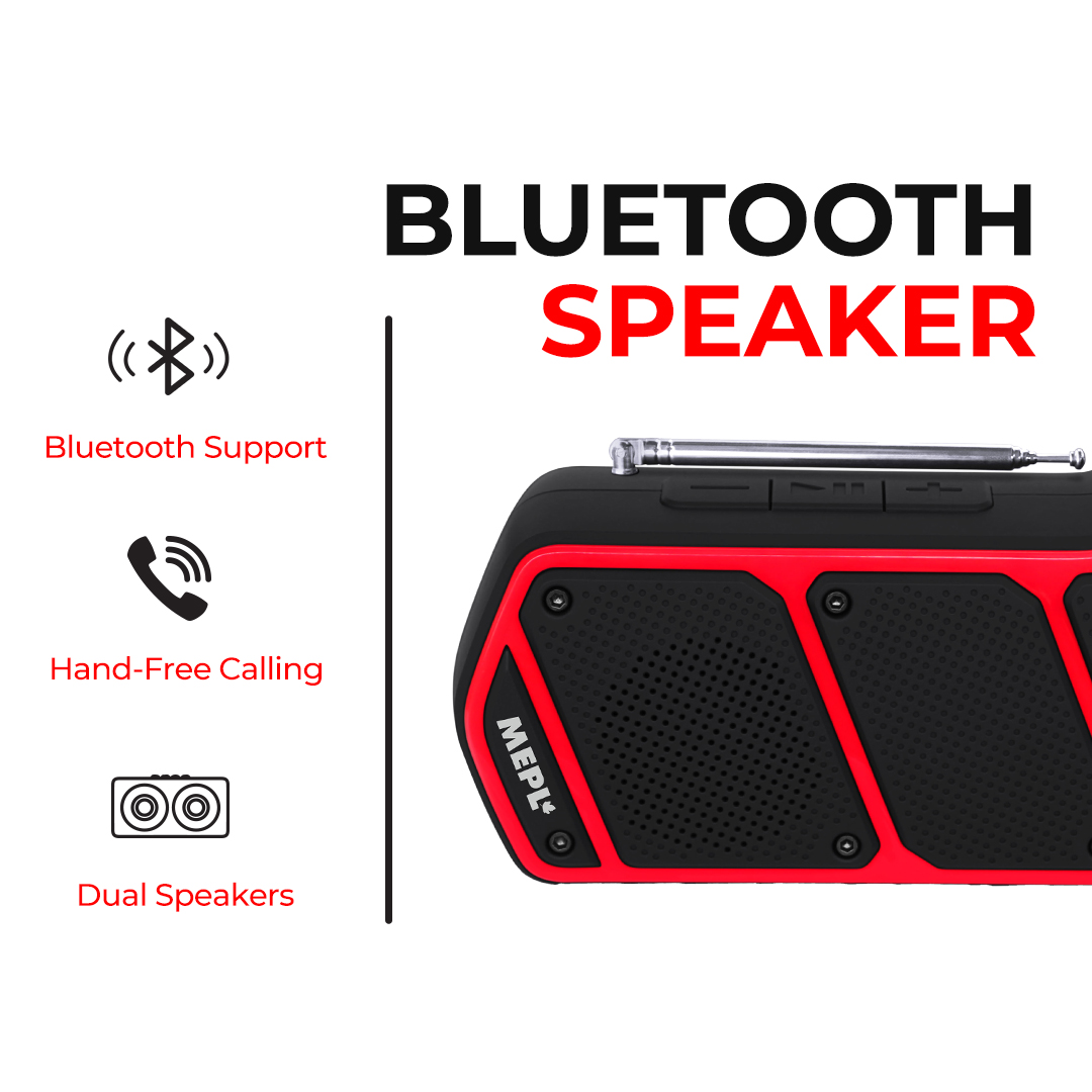 MEPL Portable Bluetooth Speaker SP 20 – RED