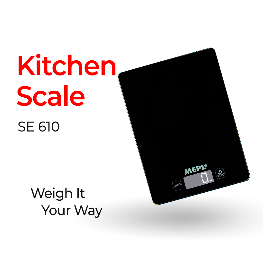 MEPL Electronic Kitchen Weighing Scale SE 610 – BLACK