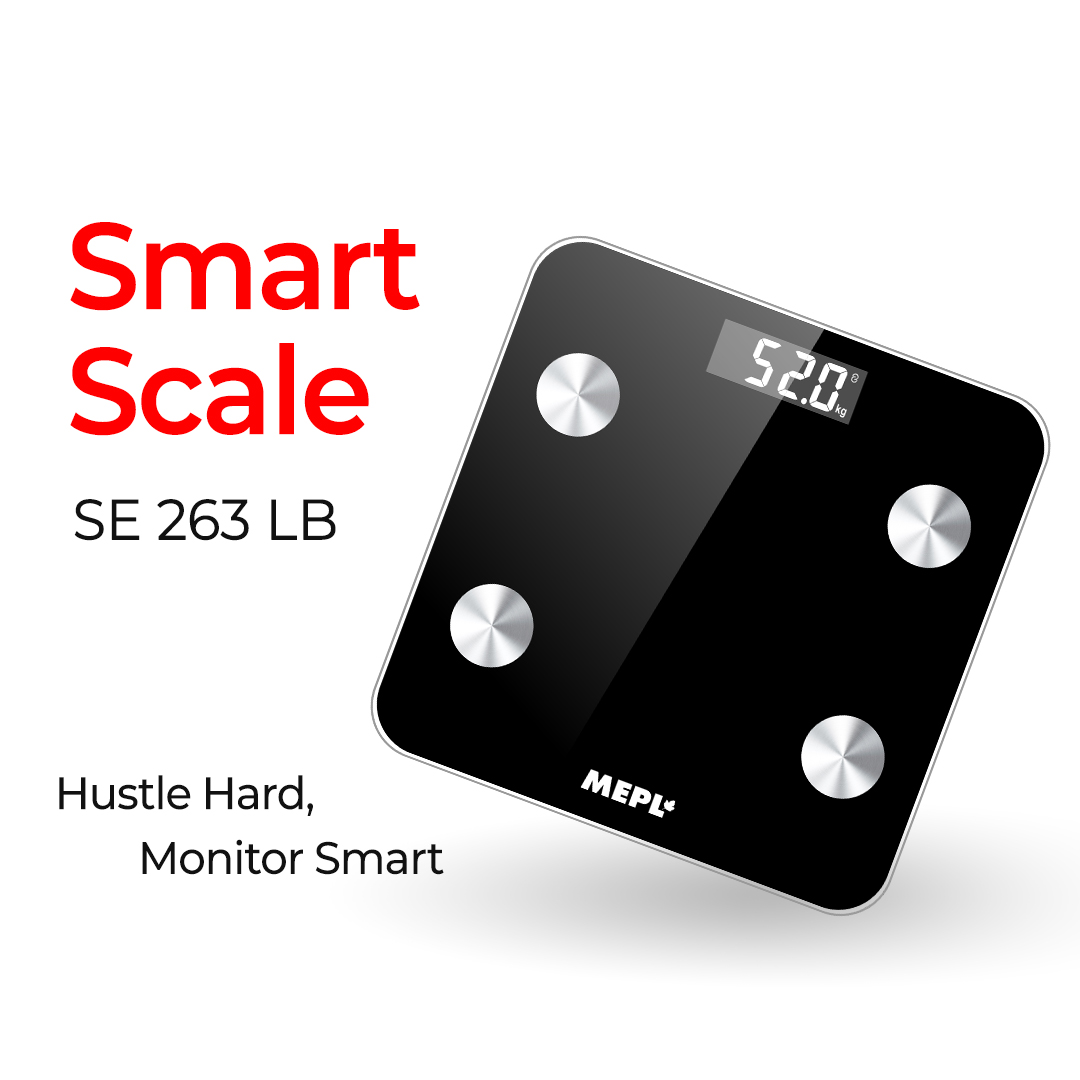 MEPL Smart Bathroom Scale SE 263 LB - BLACK